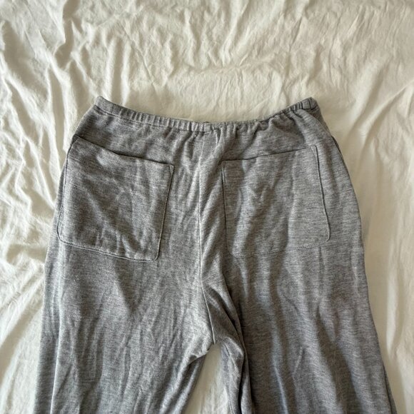 LESET Lauren Crop Drawstring Lounge Pants – Grey Mélange (XS) - Picture 5 of 5
